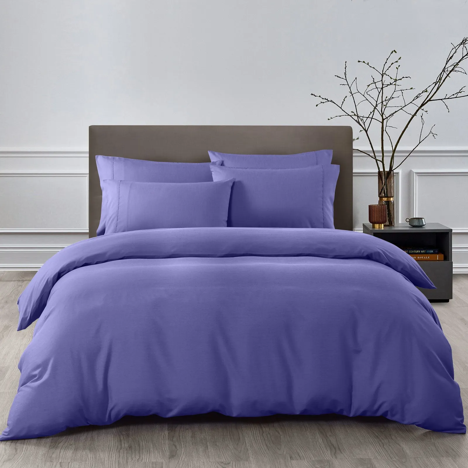 2000TC 6-Piece Bamboo Sheet & Quilt Cover Set | Cooling & Breathable | Double | Royal Blue