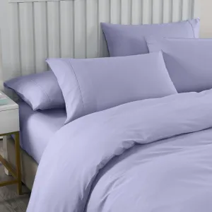 2000TC 6-Piece Bamboo Sheet & Quilt Cover Set | Cooling & Breathable | King | Lilac Grey