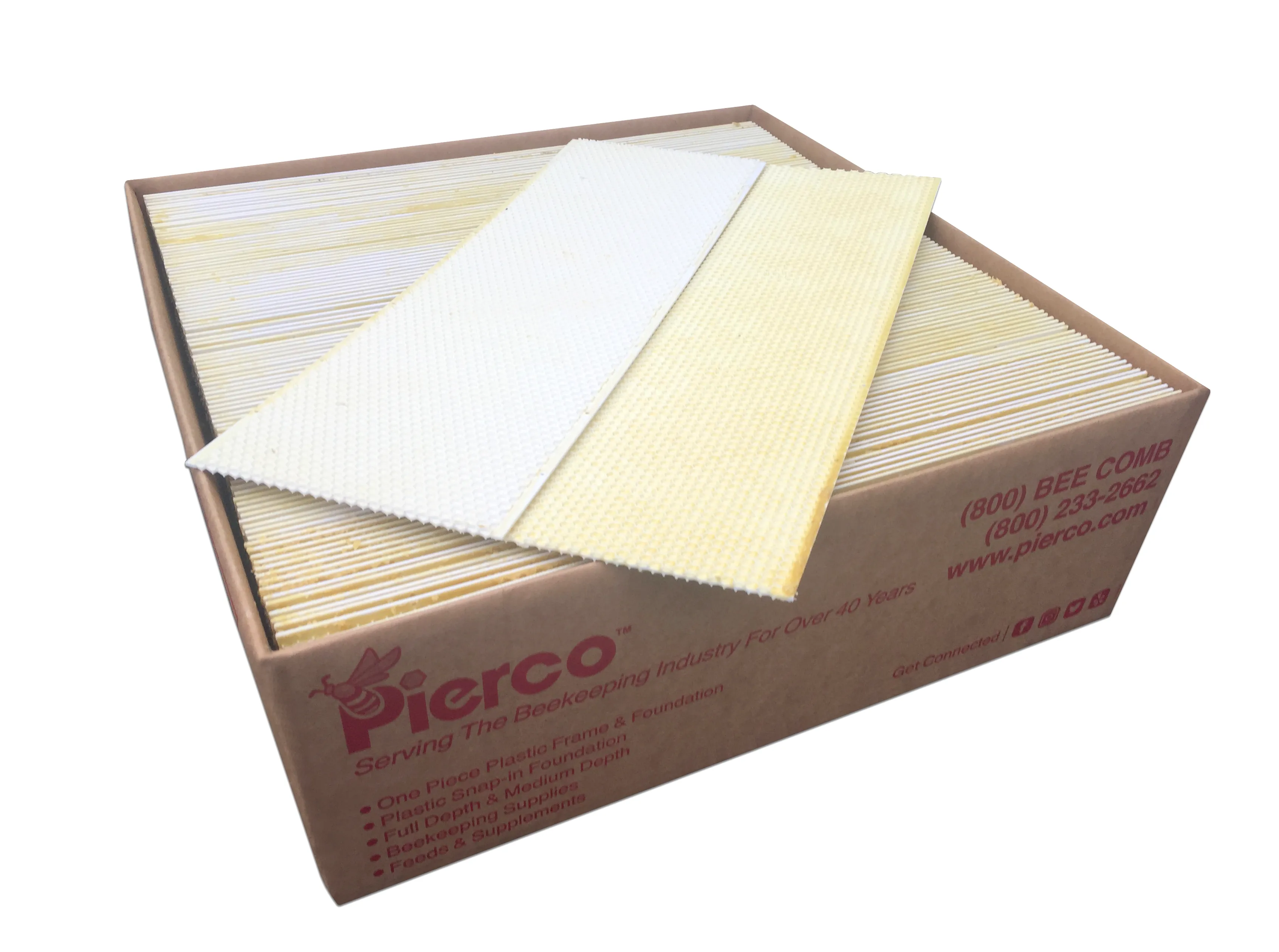 6" Medium Plastic Foundation Double Waxed - 10 pack ($2.20 ea.)