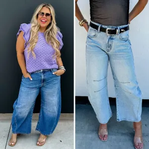 Barrel Jeans in Two Washes