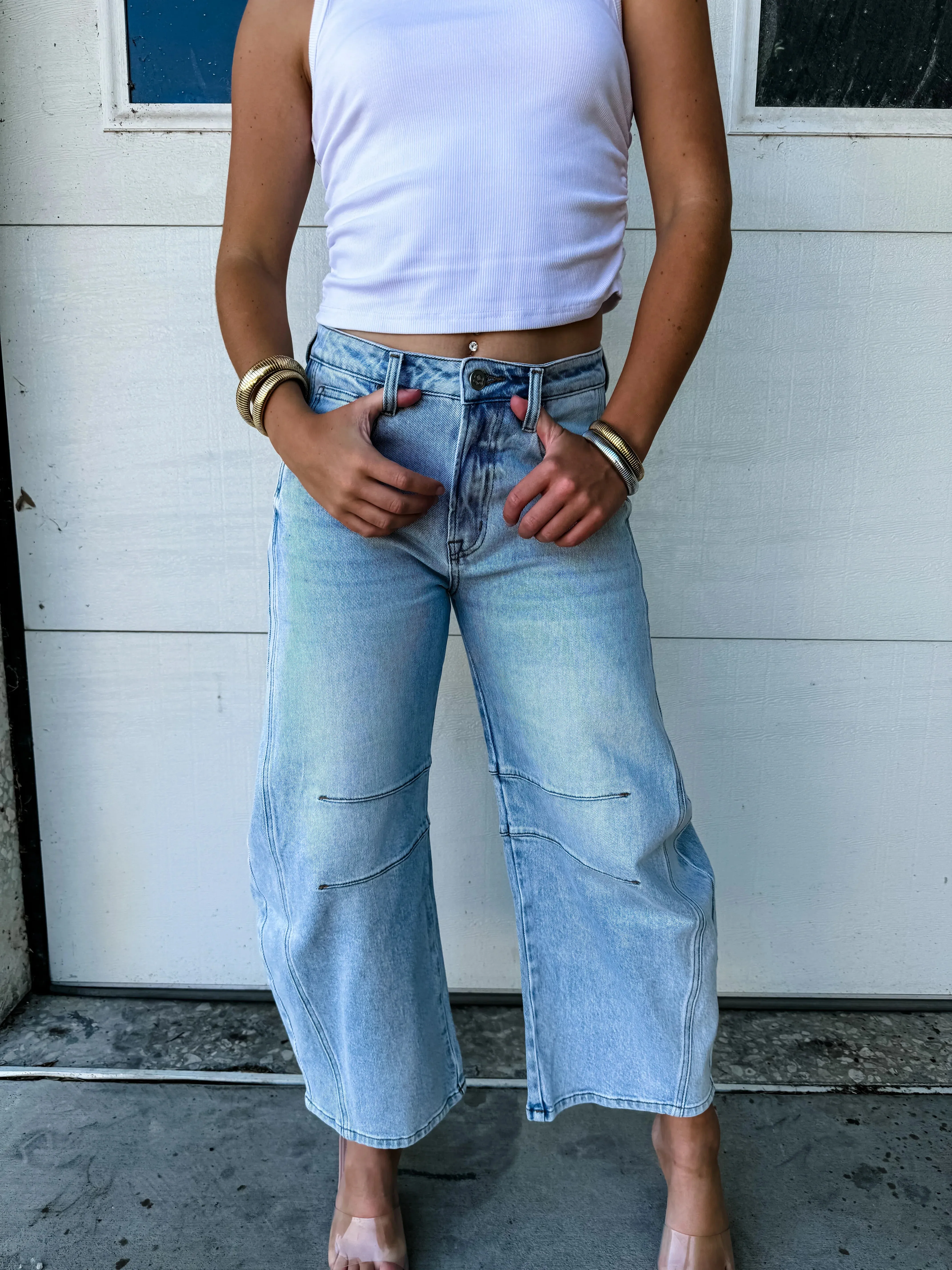 Barrel Jeans in Two Washes