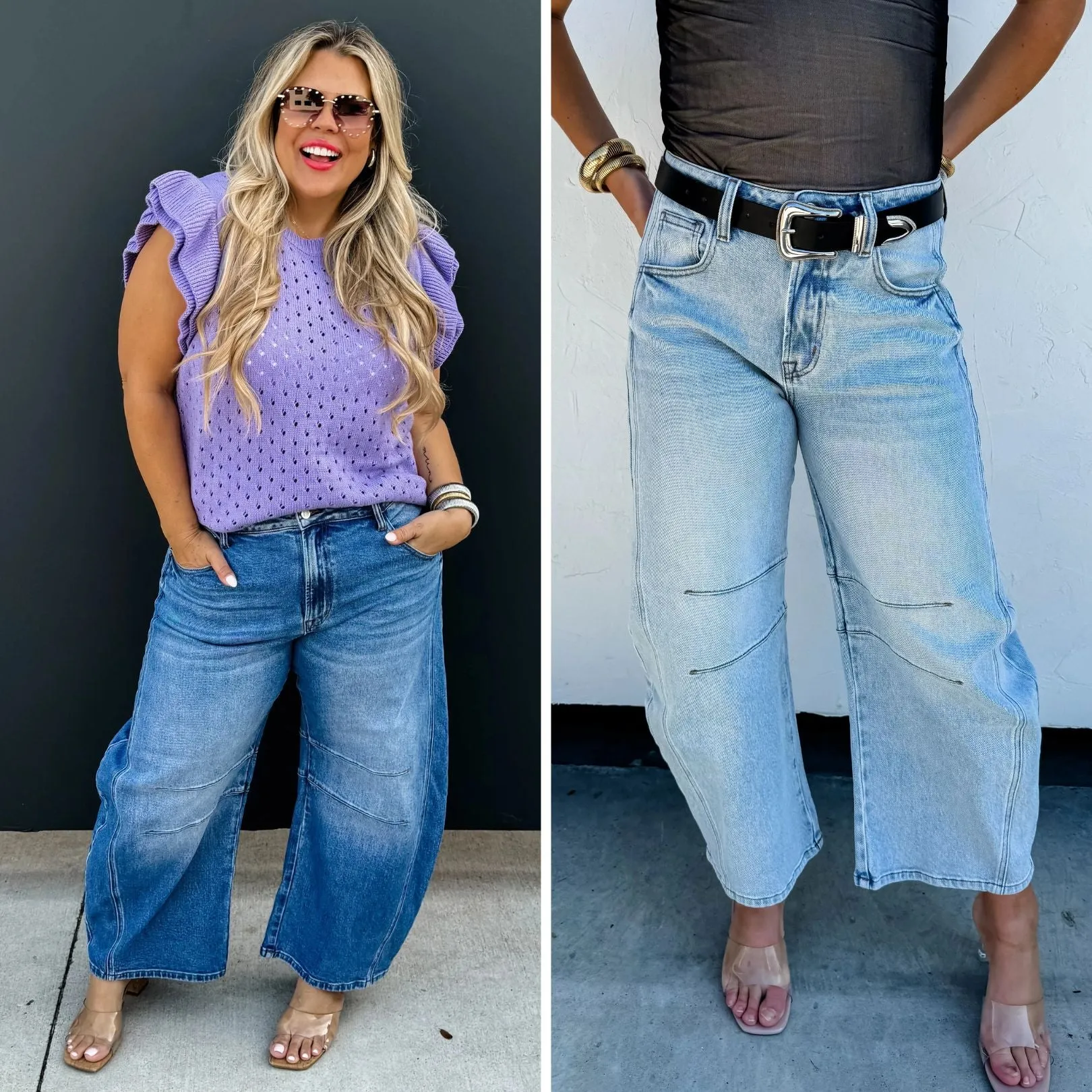 Barrel Jeans in Two Washes