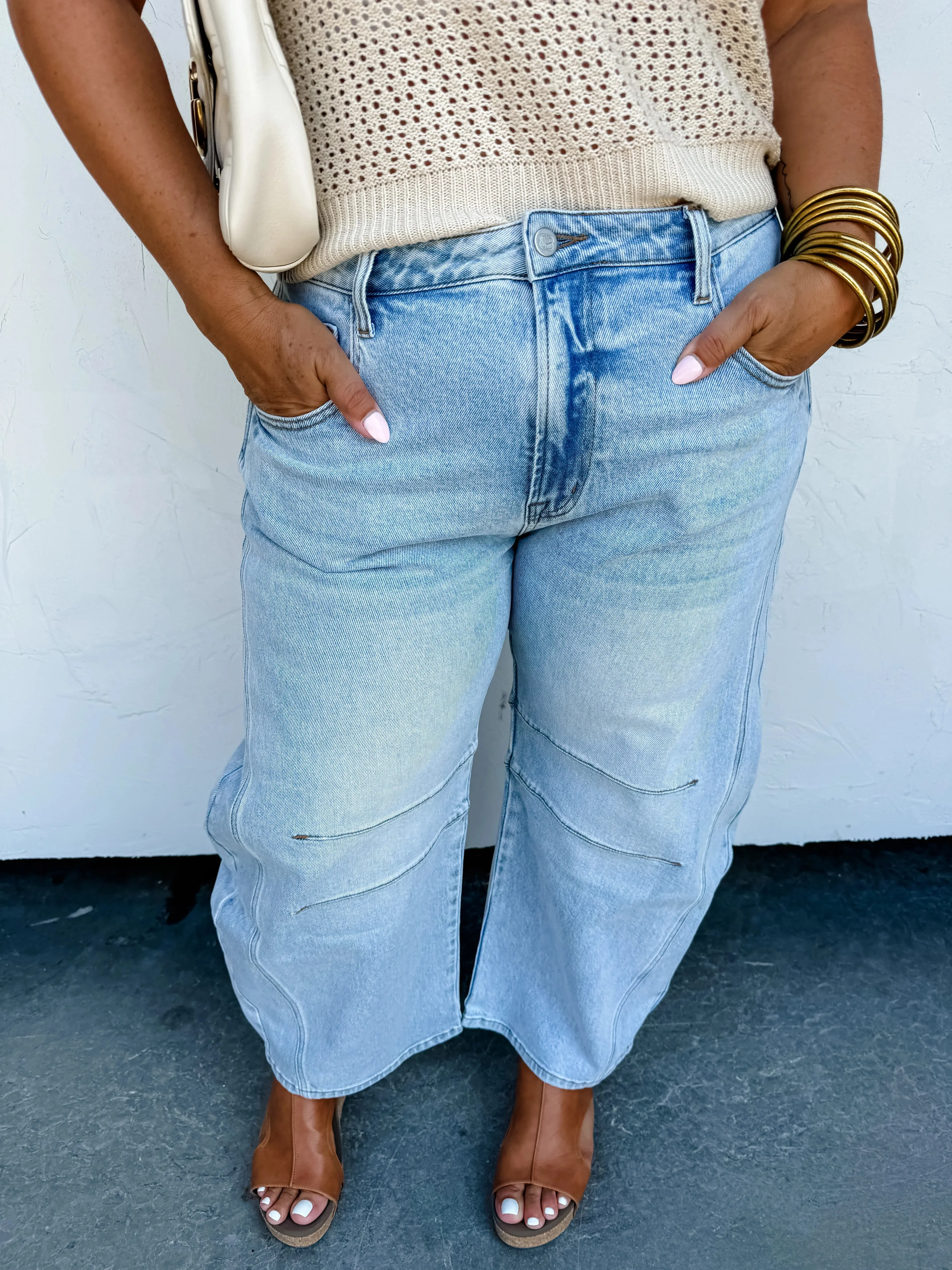 Barrel Jeans in Two Washes