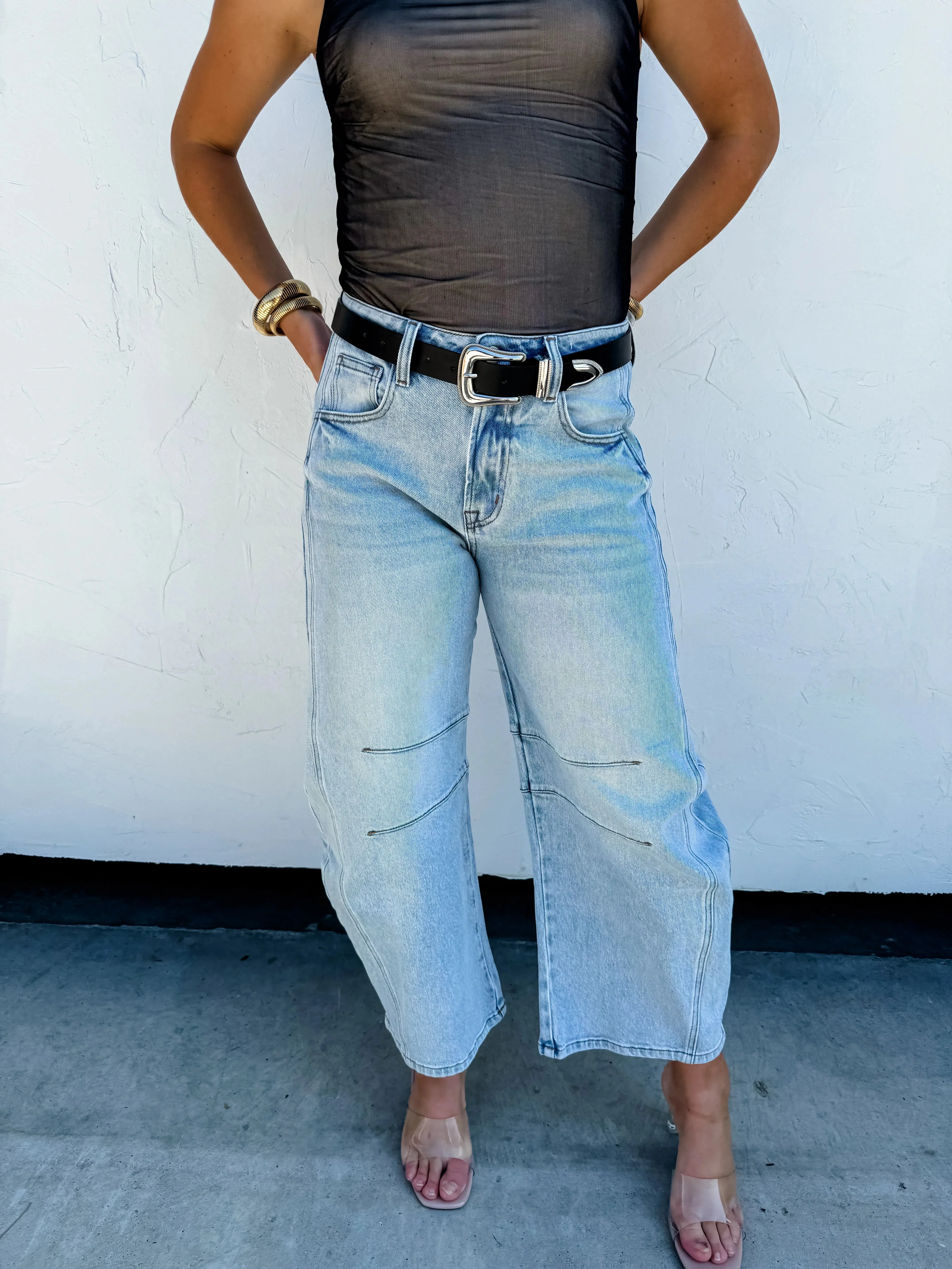 Barrel Jeans in Two Washes