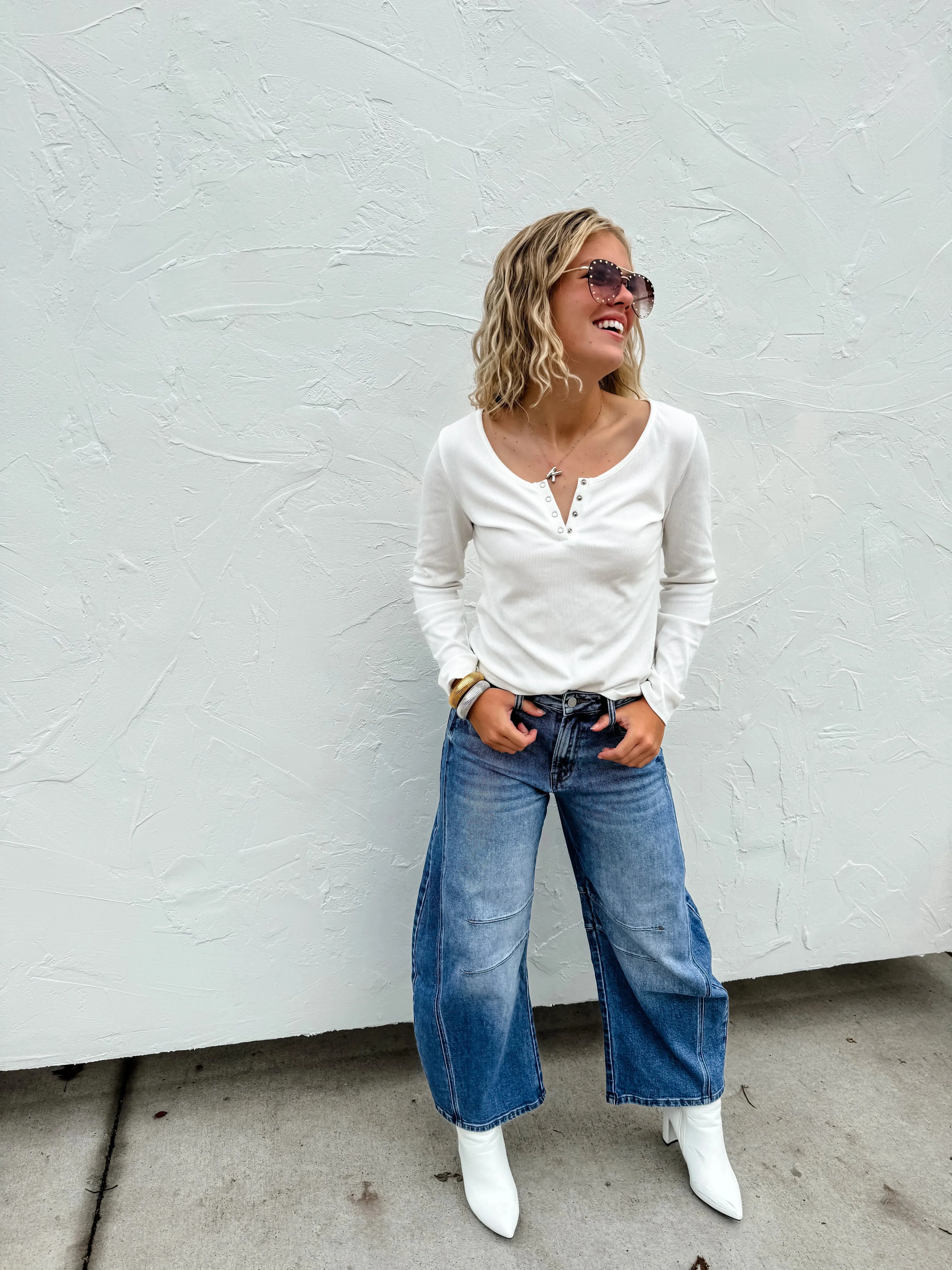 Barrel Jeans in Two Washes