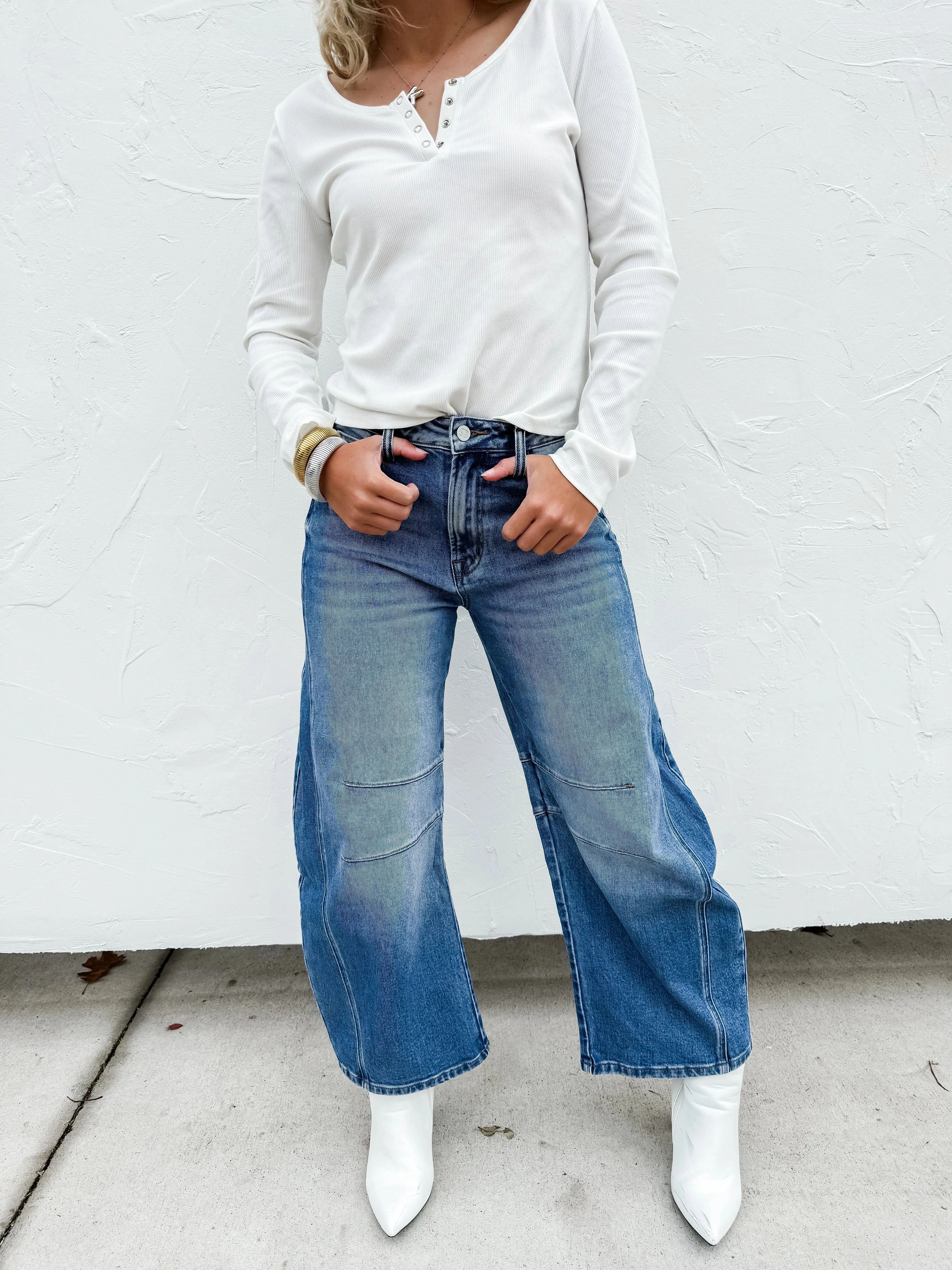 Barrel Jeans in Two Washes