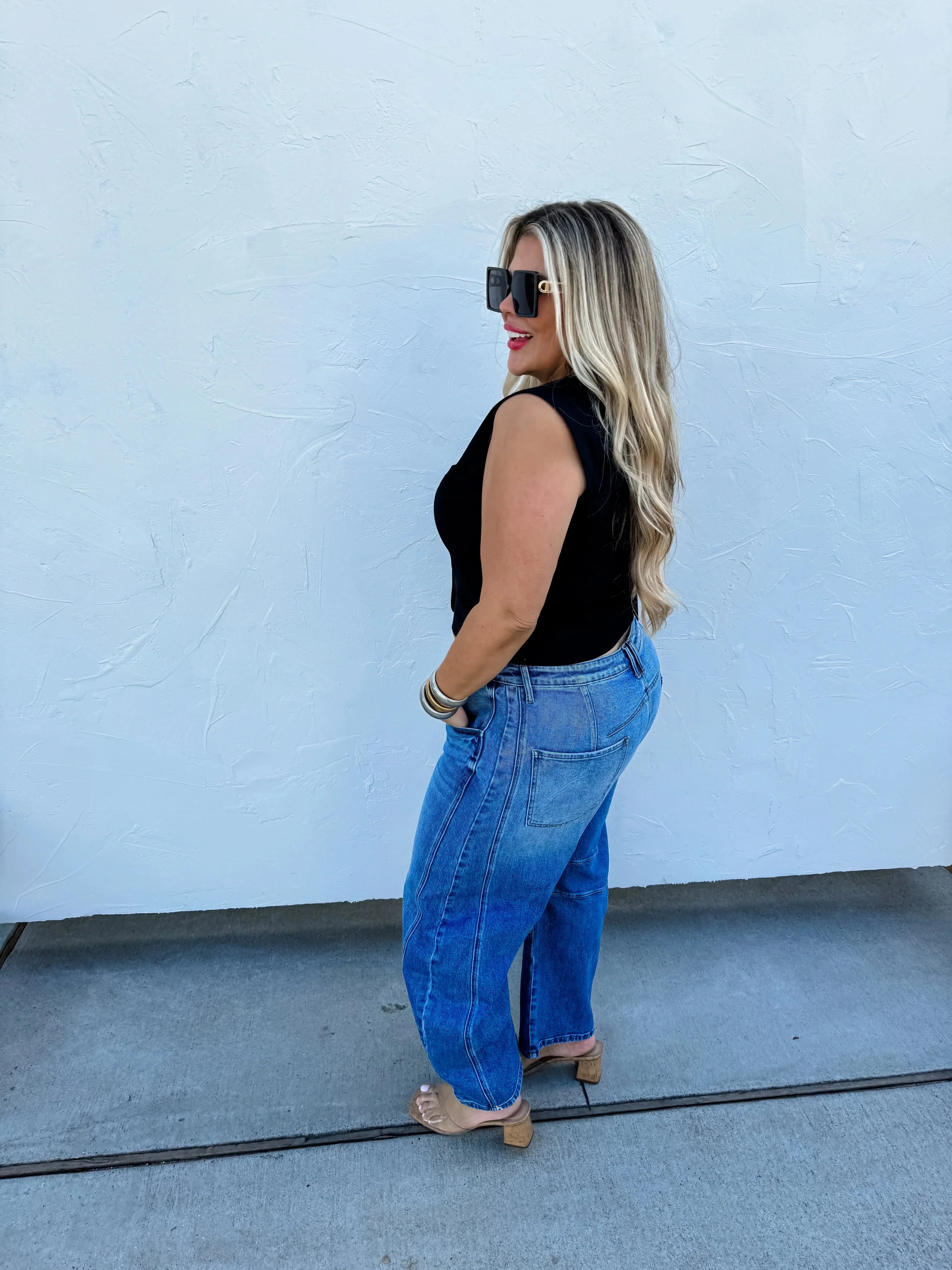 Barrel Jeans in Two Washes