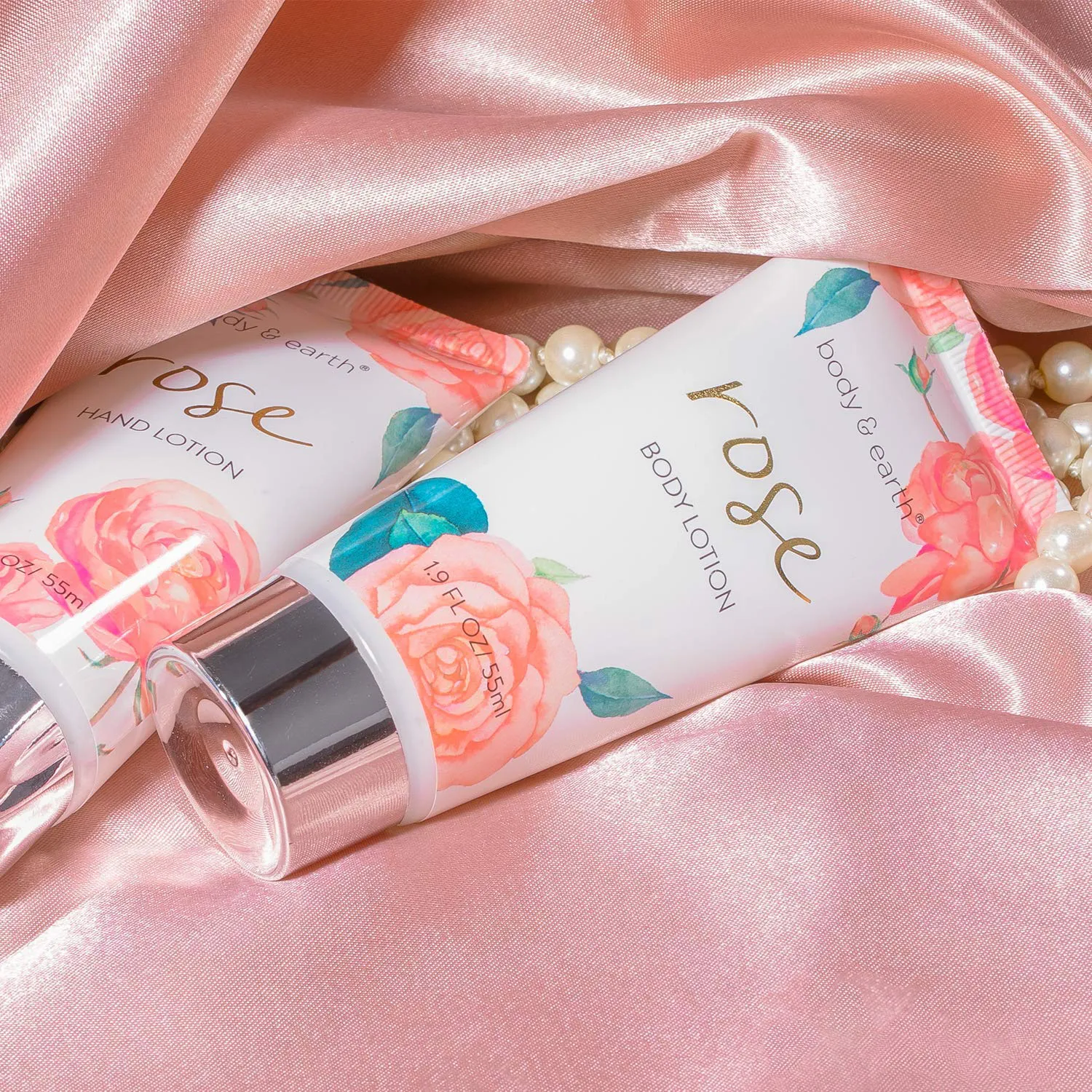 Bath Spa Gift Baskets for Women - Bath Sets for Women Gift Luxurious 5 Piece Rose Scented Spa Gift Set with Shower Gel, Body Butter, Hand Cream, Body Lotion,Christmas Gifts for Women