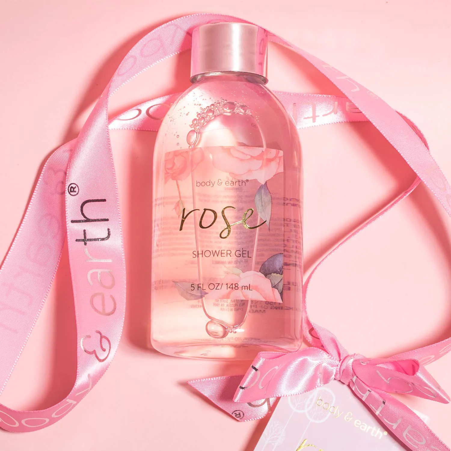 Bath Spa Gift Baskets for Women - Bath Sets for Women Gift Luxurious 5 Piece Rose Scented Spa Gift Set with Shower Gel, Body Butter, Hand Cream, Body Lotion,Christmas Gifts for Women