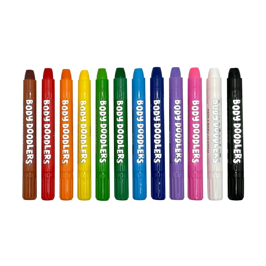 Body Doodlers - Face & Body Crayons - Set of 12 by OOLY
