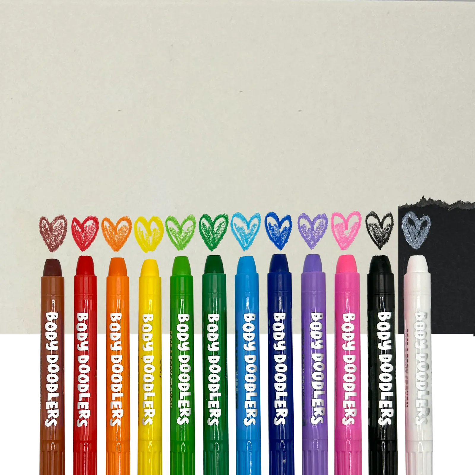 Body Doodlers - Face & Body Crayons - Set of 12 by OOLY