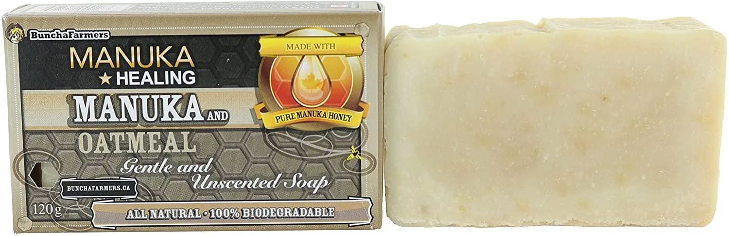 BunchaFarmers Manuka Honey & Oatmeal Gentle & Unscented Soap