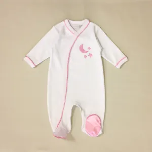 Celestial Satin Footie Pink