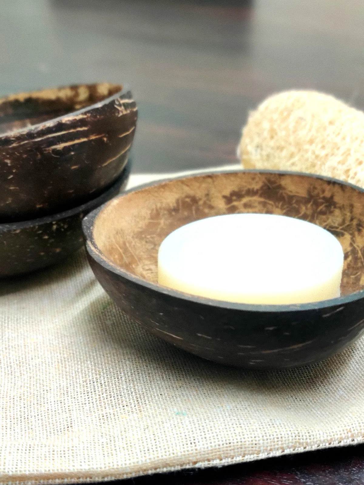 Coconut Shell Soap Dish- Pack of 3 | Rescue