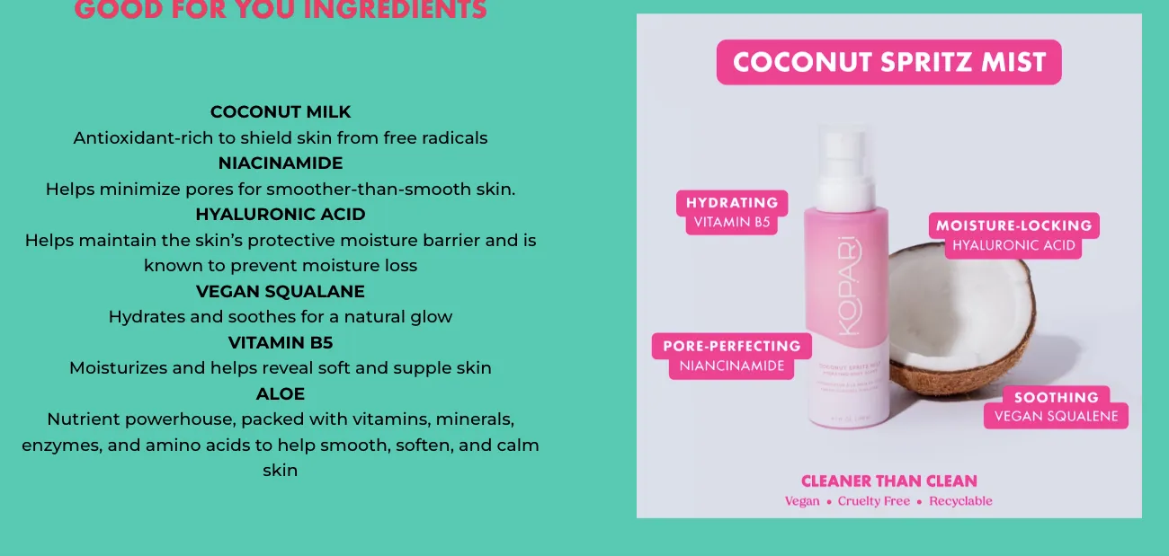 Coconut Spritz Mist