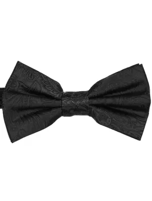 DCLIC Classic Paisley Bow Tie - Black