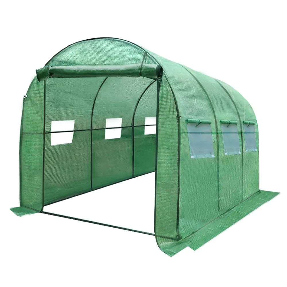 Durable Steel Greenhouse w/ Ventilation Windows by Greenfingers