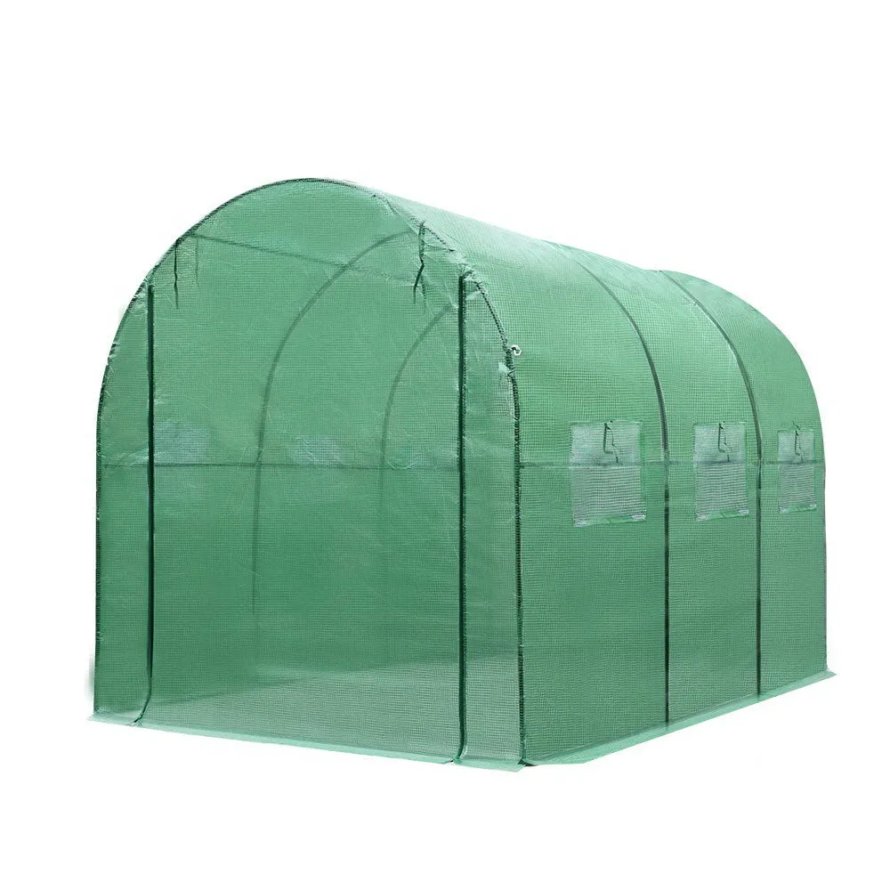 Durable Steel Greenhouse w/ Ventilation Windows by Greenfingers