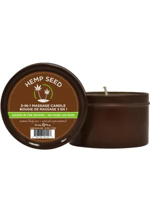 Earthly Body Hemp Seed 3 In 1 Massage Candle - Naked In The Woods