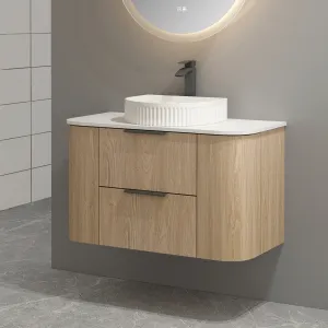 Ellie 900mm Curved Wall Hung Vanity