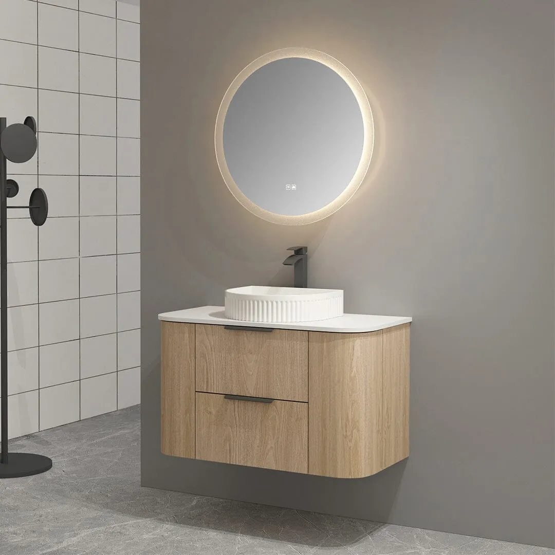 Ellie 900mm Curved Wall Hung Vanity