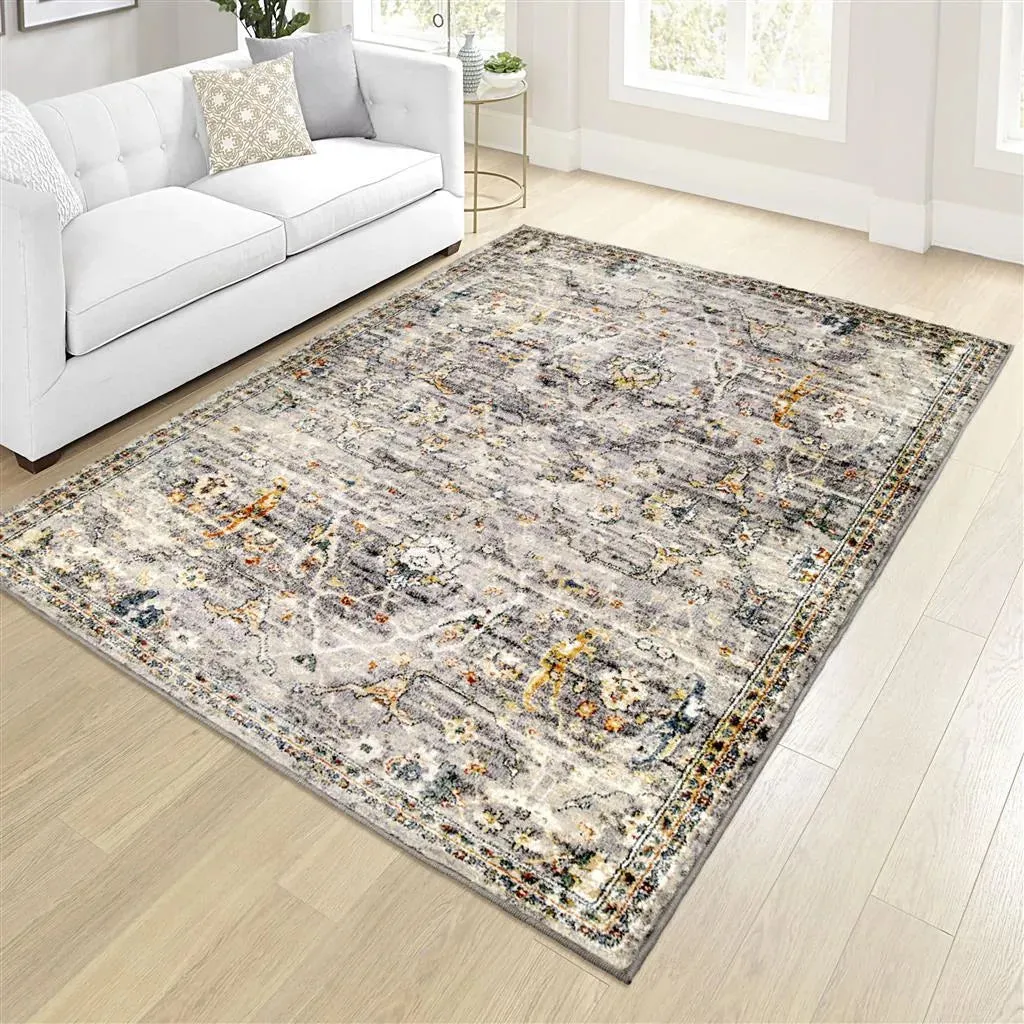 Imperial By Palmetto Living 9518 Ankara Field Distressed Grey Rugs