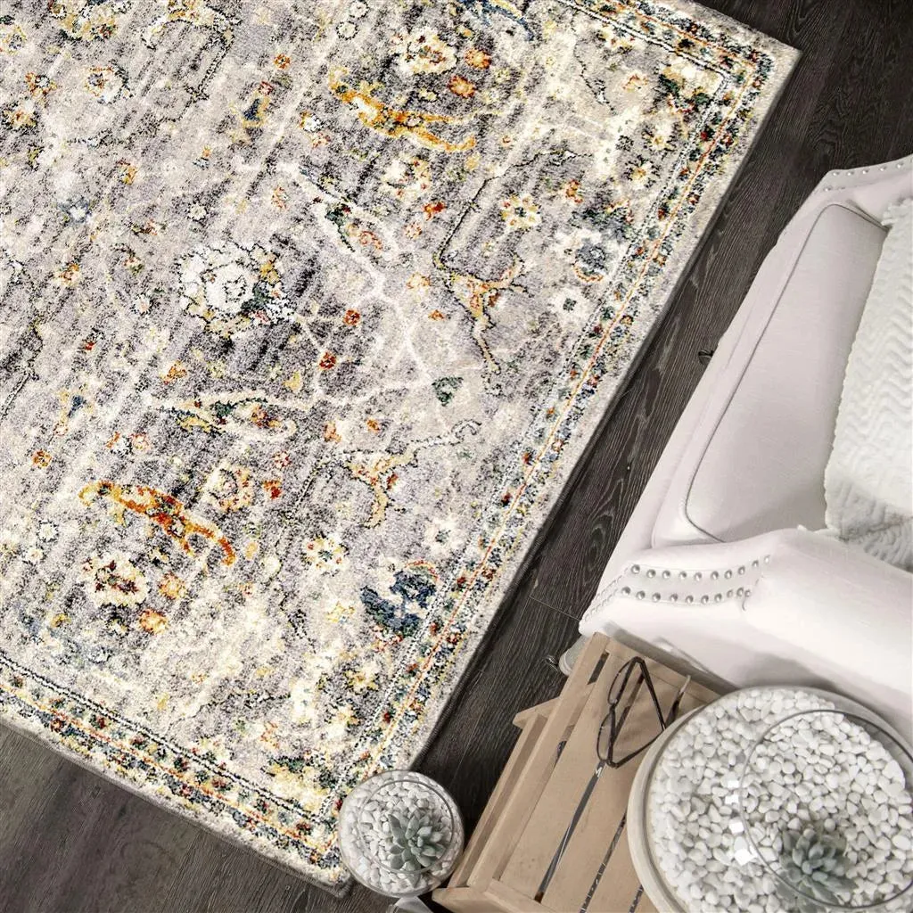 Imperial By Palmetto Living 9518 Ankara Field Distressed Grey Rugs