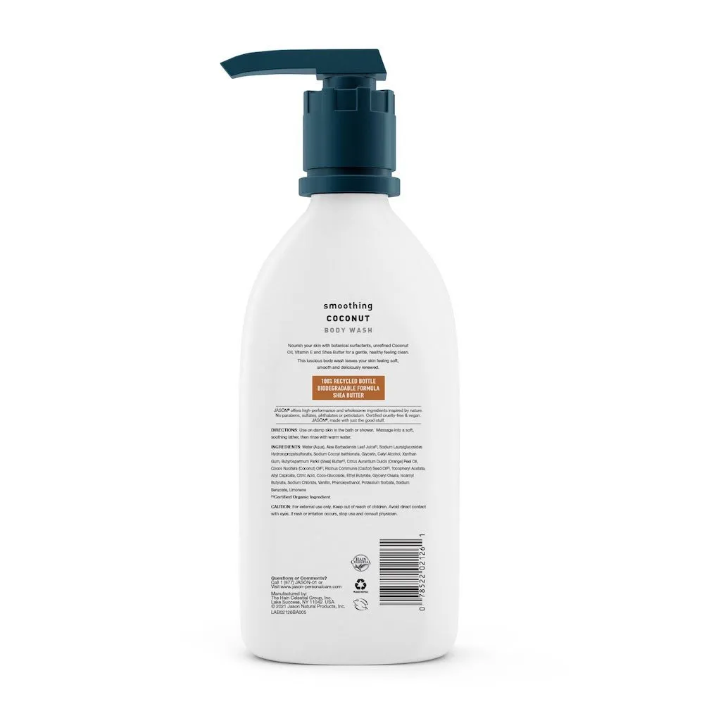 Jason Natural Cosmetics Soothing Coconut Body Wash 30 oz Liquid