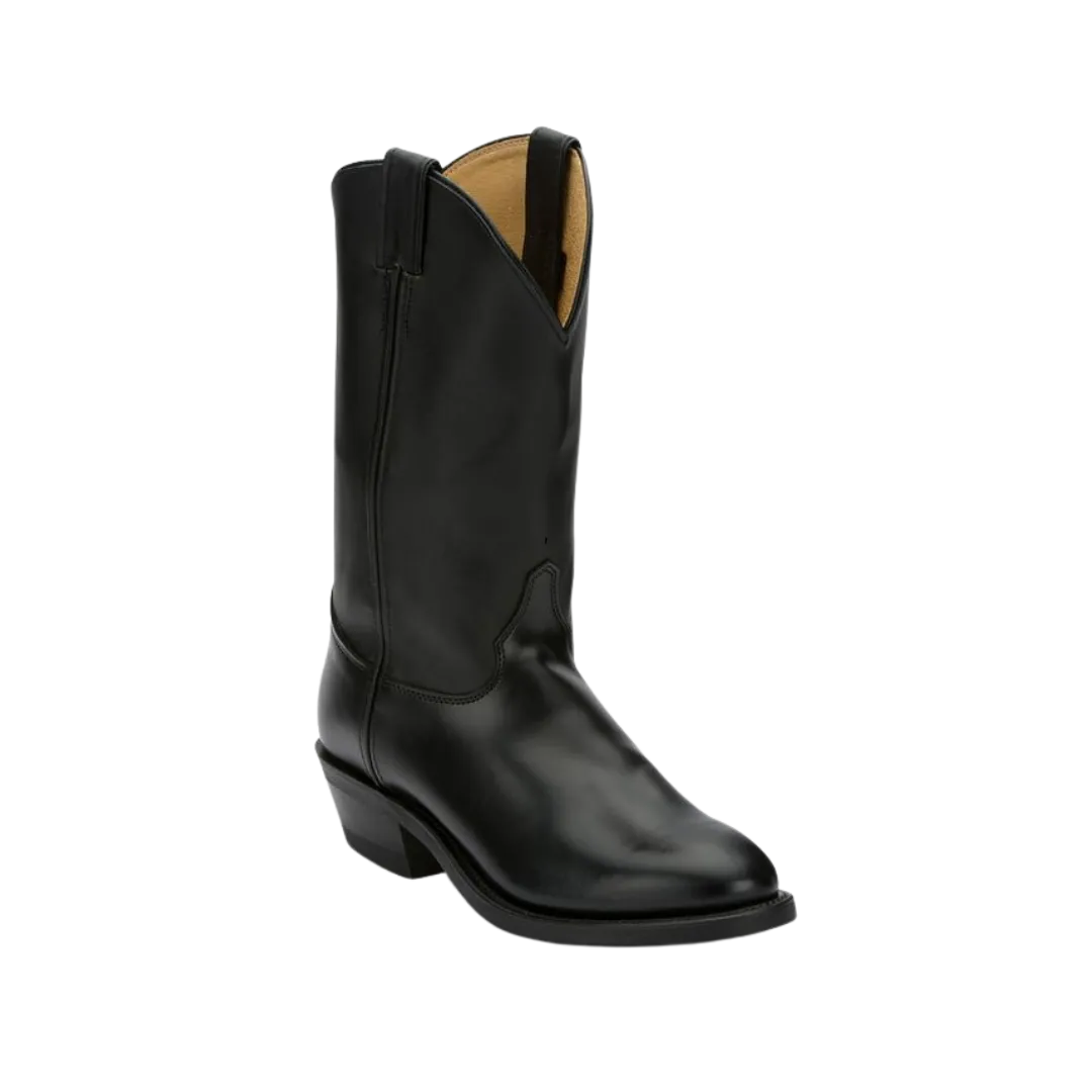Justin Boots Men's Tobias 12" Black Western Boot