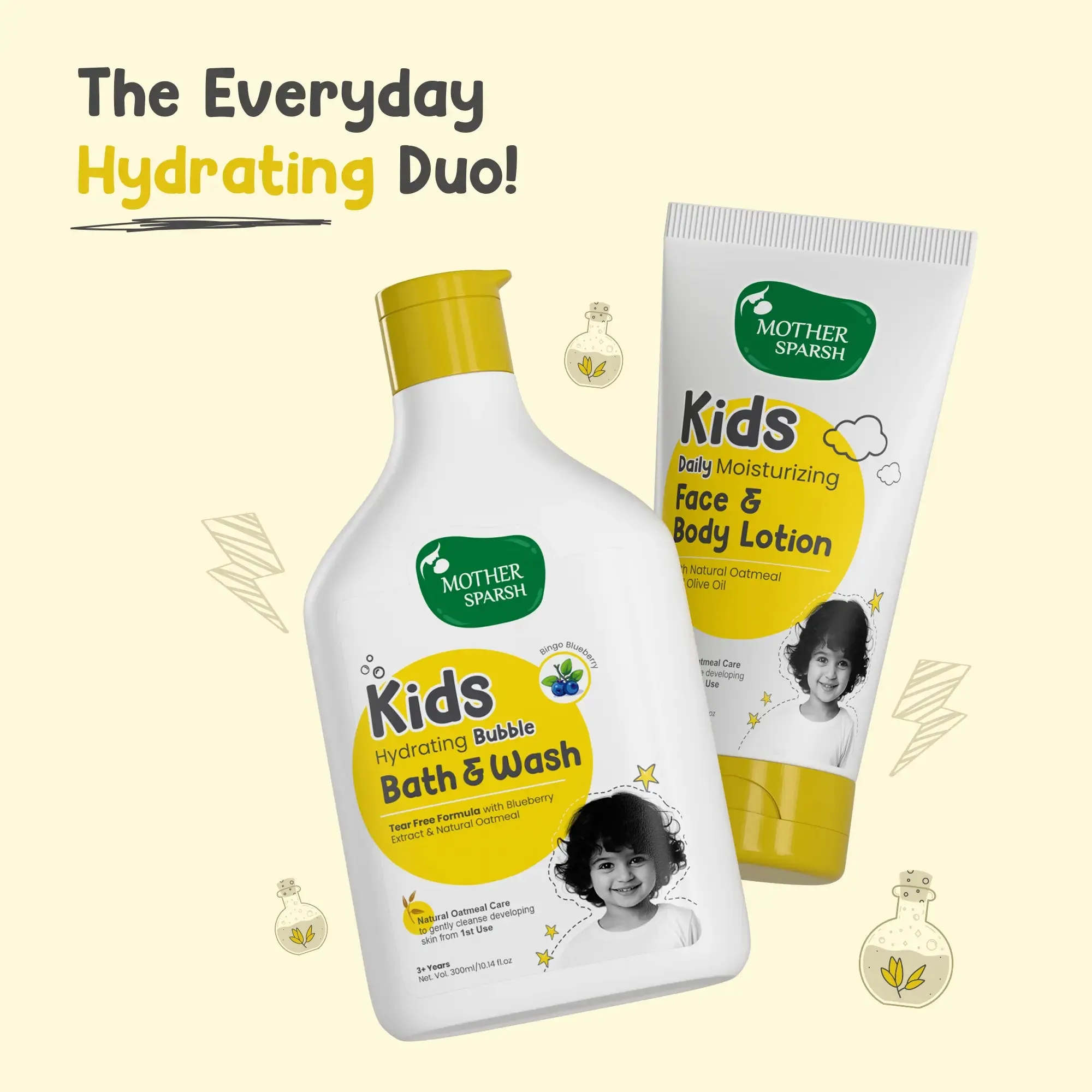 Kids Bubble Bath & Wash - Blueberry 300ml
