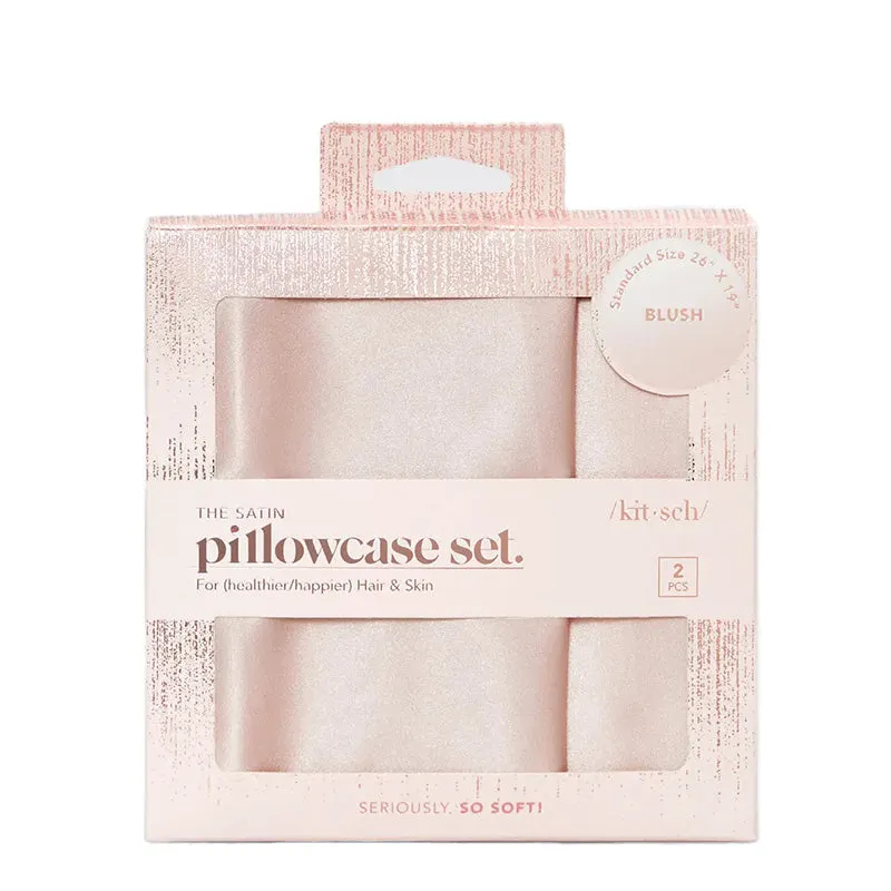 KITSCH | Satin Pillowcase Set - Blush