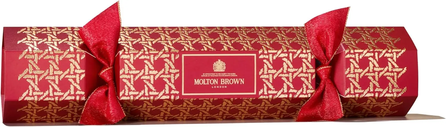Molton Brown 4-Piece Red Cracker Gift Set – Floral & Citrus Bath & Shower Gel Collection