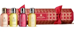 Molton Brown 4-Piece Red Cracker Gift Set – Floral & Citrus Bath & Shower Gel Collection