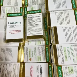 Nature's Bounty Cranberry Dietary Supplement (60 Pcs Lot)