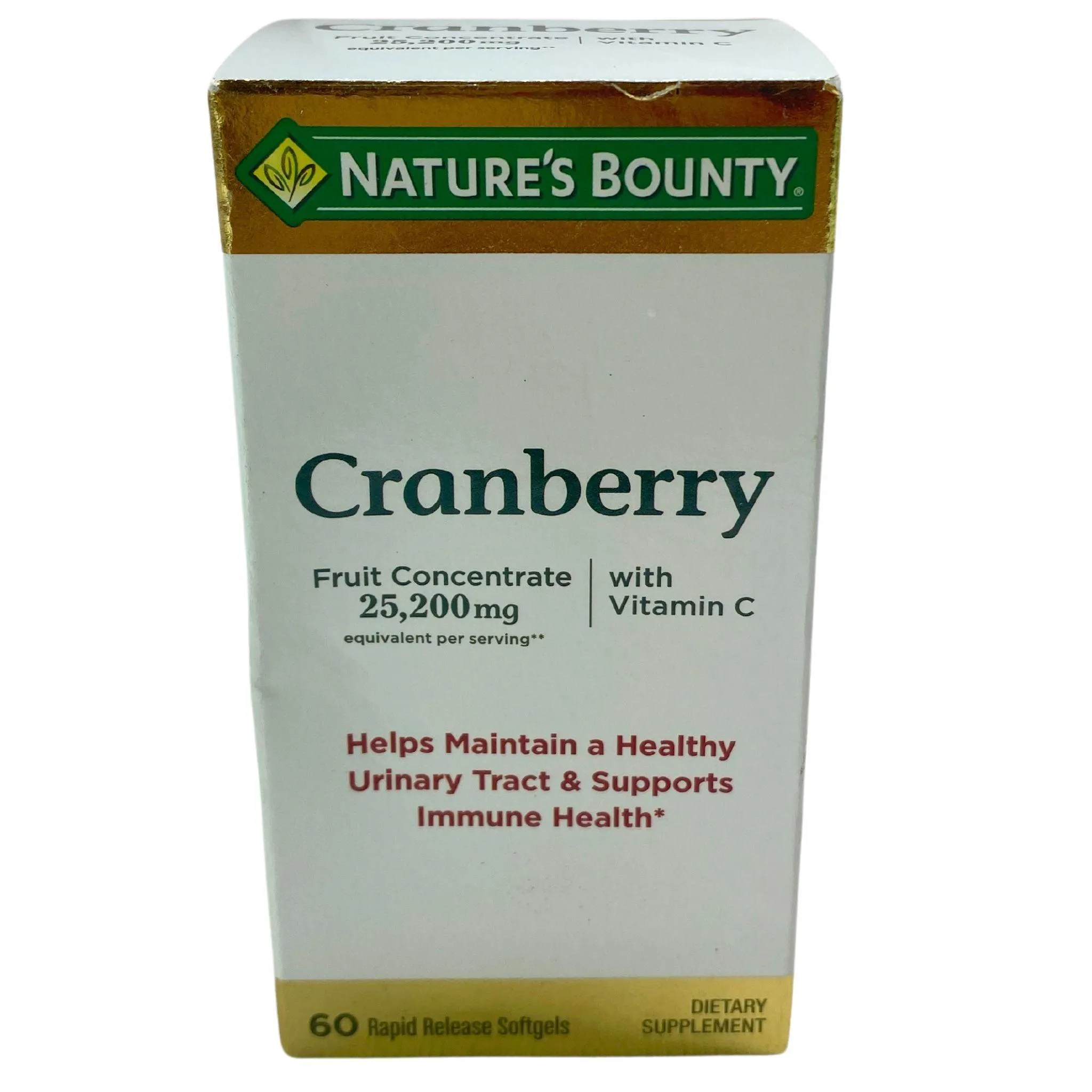 Nature's Bounty Cranberry Dietary Supplement (60 Pcs Lot)