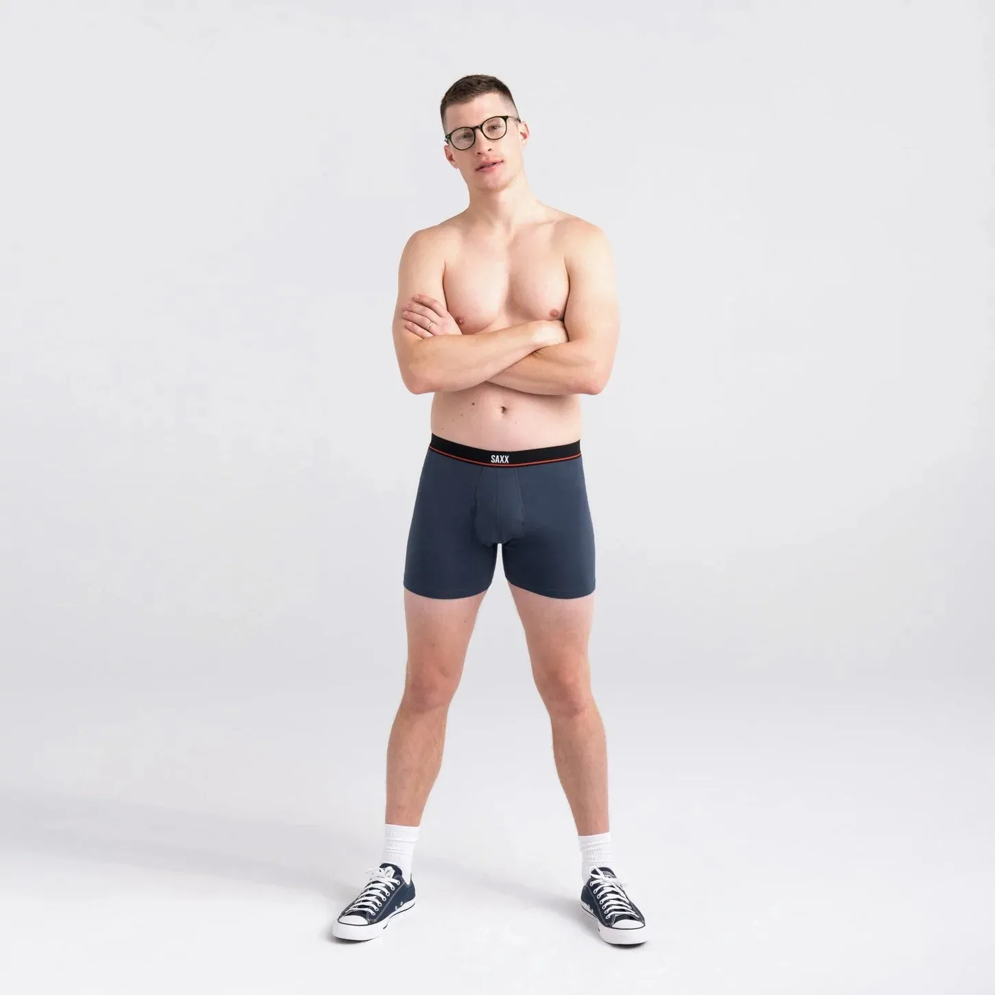 Non-Stop Stretch Cotton Boxer Brief (Deep Navy)