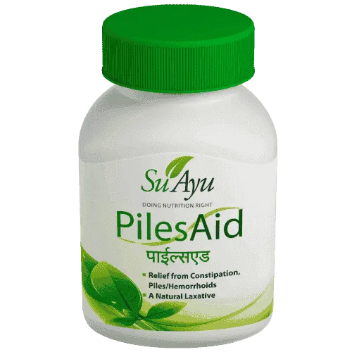 Effective PilesAid Supplement - Long-Lasting Relief for Hemorrhoids and Varicose Veins, 470mg, 30 Capsules