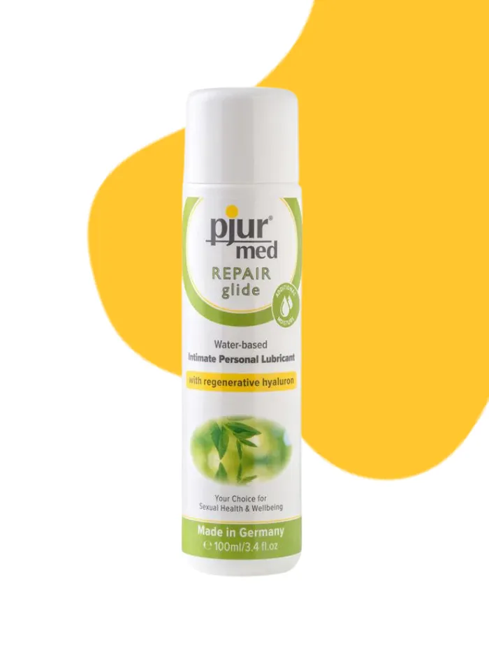 pjur med REPAIR repairing water based personal lubricant with regenerative hyaluron for dry and stressed vaginal mucosa 100ml