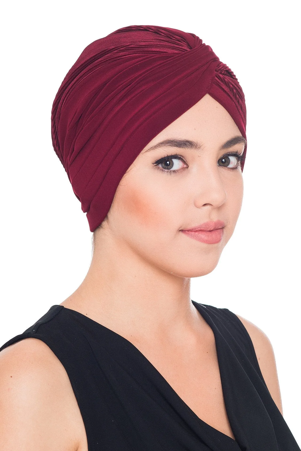 Plisse Cross Turban