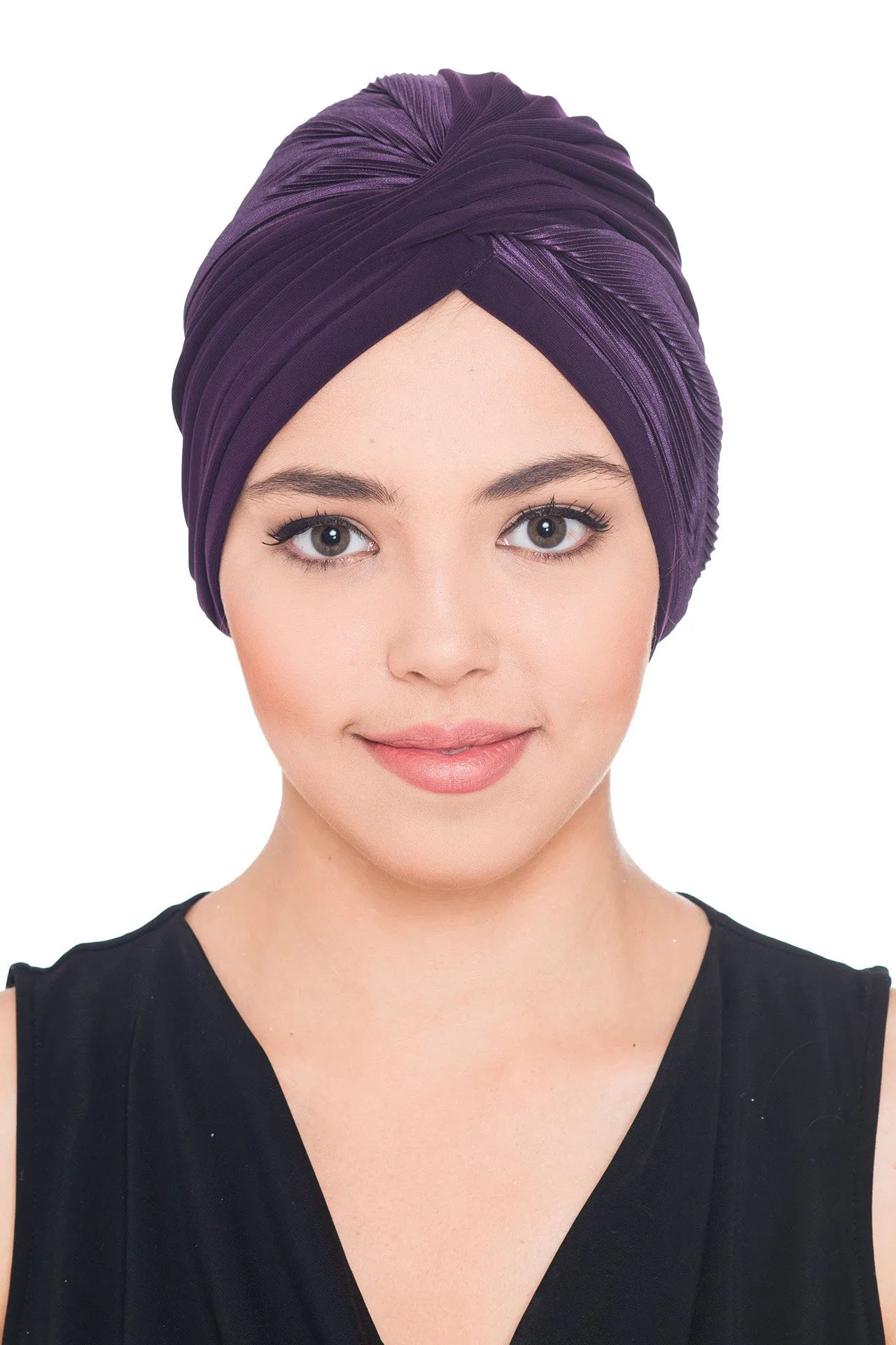 Plisse Cross Turban
