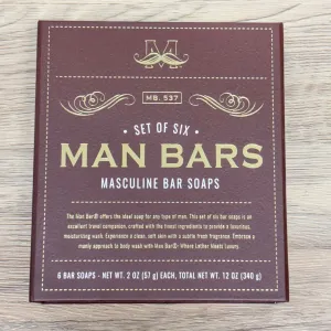 The Man Bar Gift Set of 6 Soaps