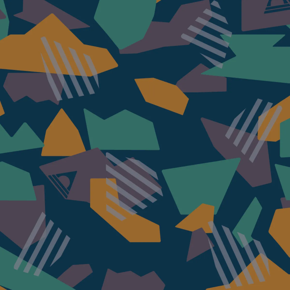 Trail Recycled Gaiter - Deep Blue Camo Pattern