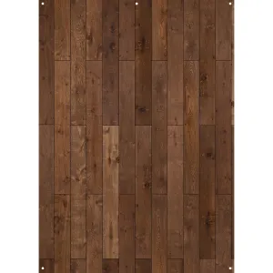X-Drop Canvas Backdrop – Natural Western Wood Planks (5' x 7')