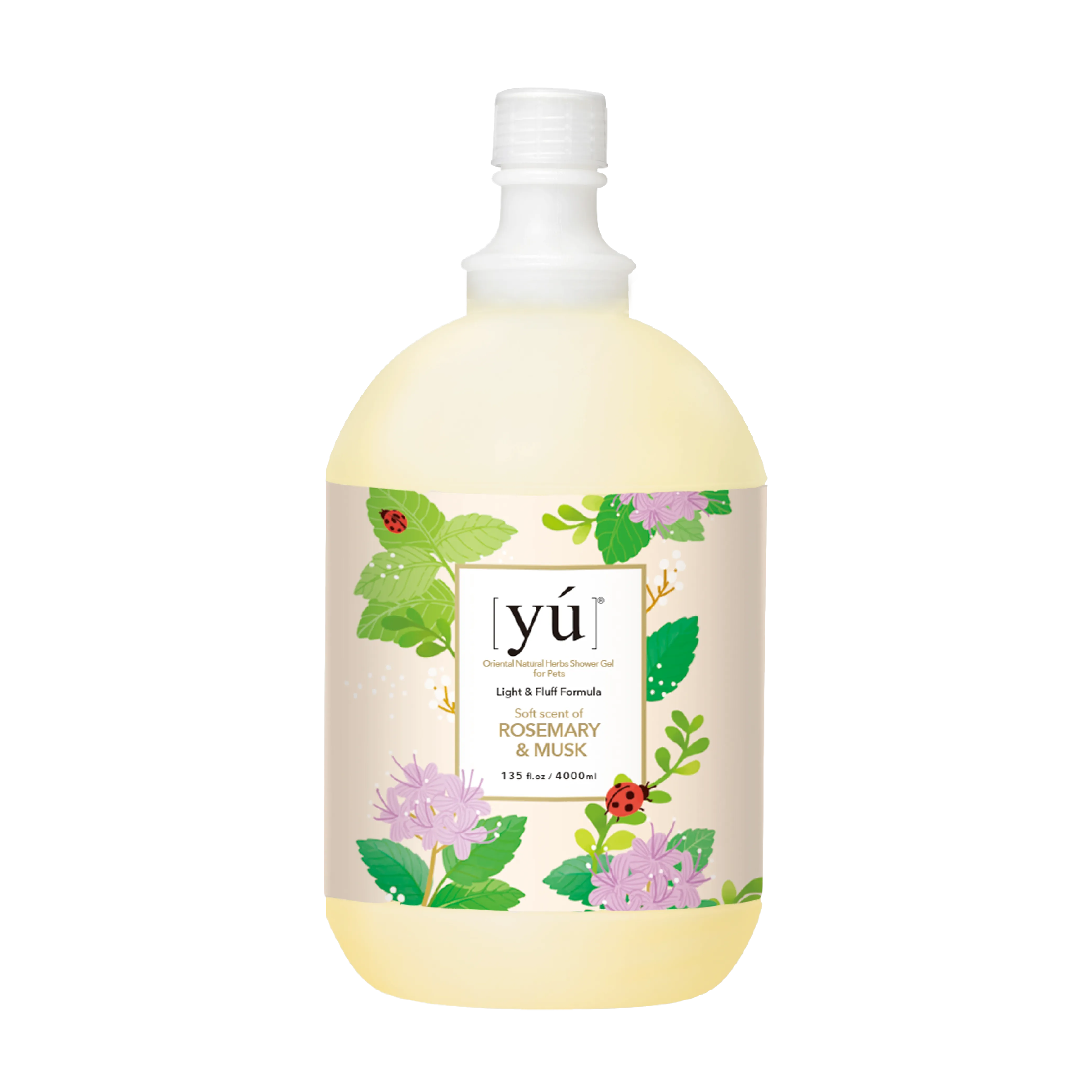 Yu Oriental Natural Herbs Shower Gel Rosemary & Musk for Cats & Dogs 4000ml